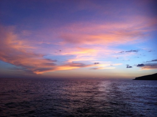 unvergessliche Sonnenuntergänge auf See