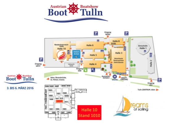 Messeplan boot tull dreams of sailing