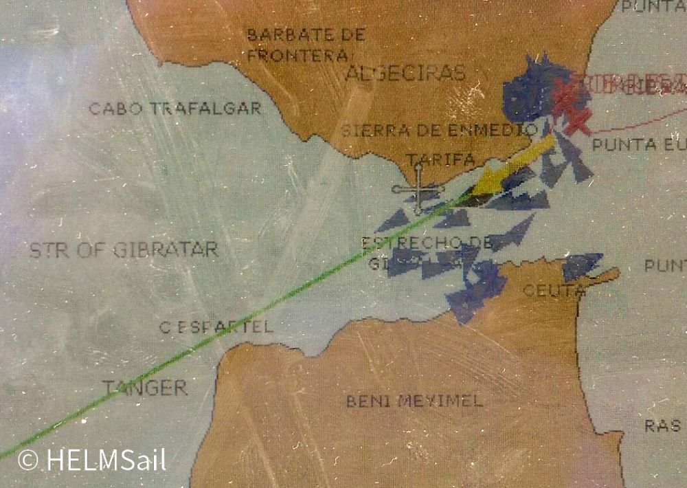 Ansteuerung Meeresenge Gibraltar, HELMSail