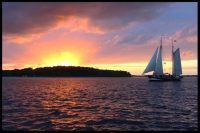 Segeln im Abendlicht