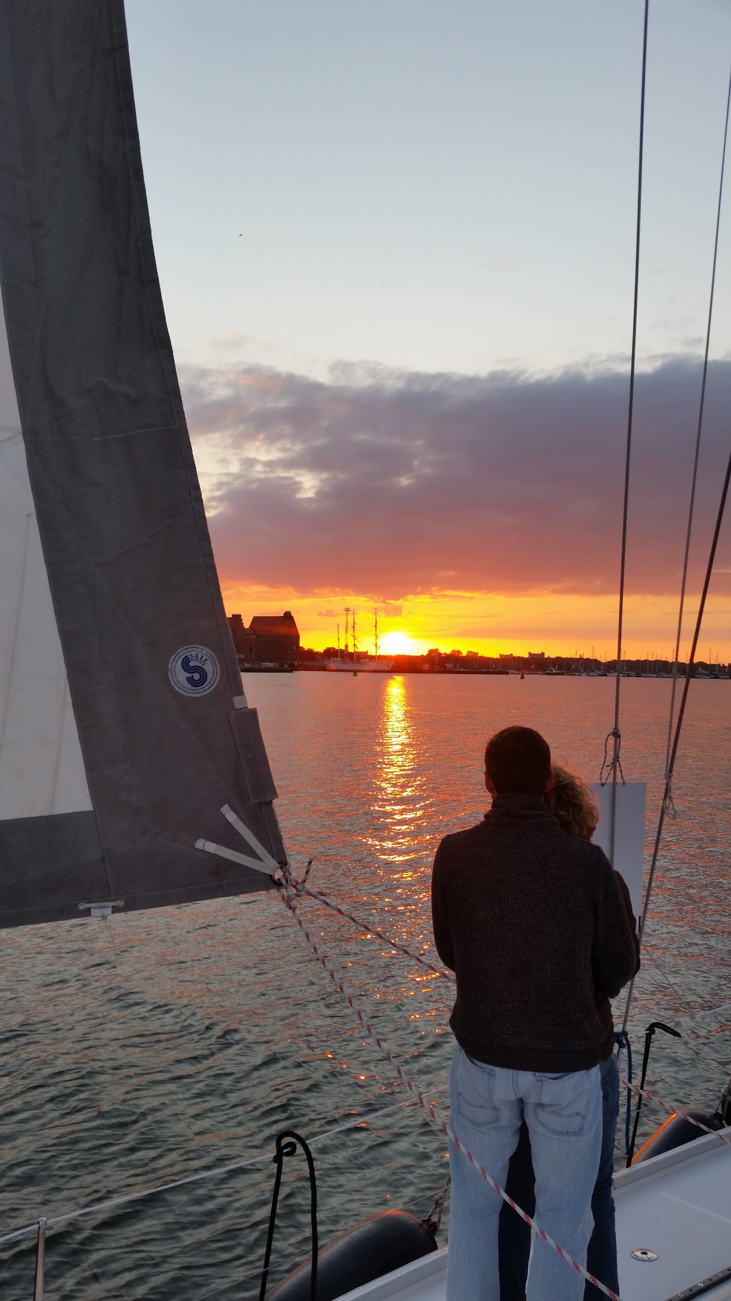 Abendfahrt vor Stralsund