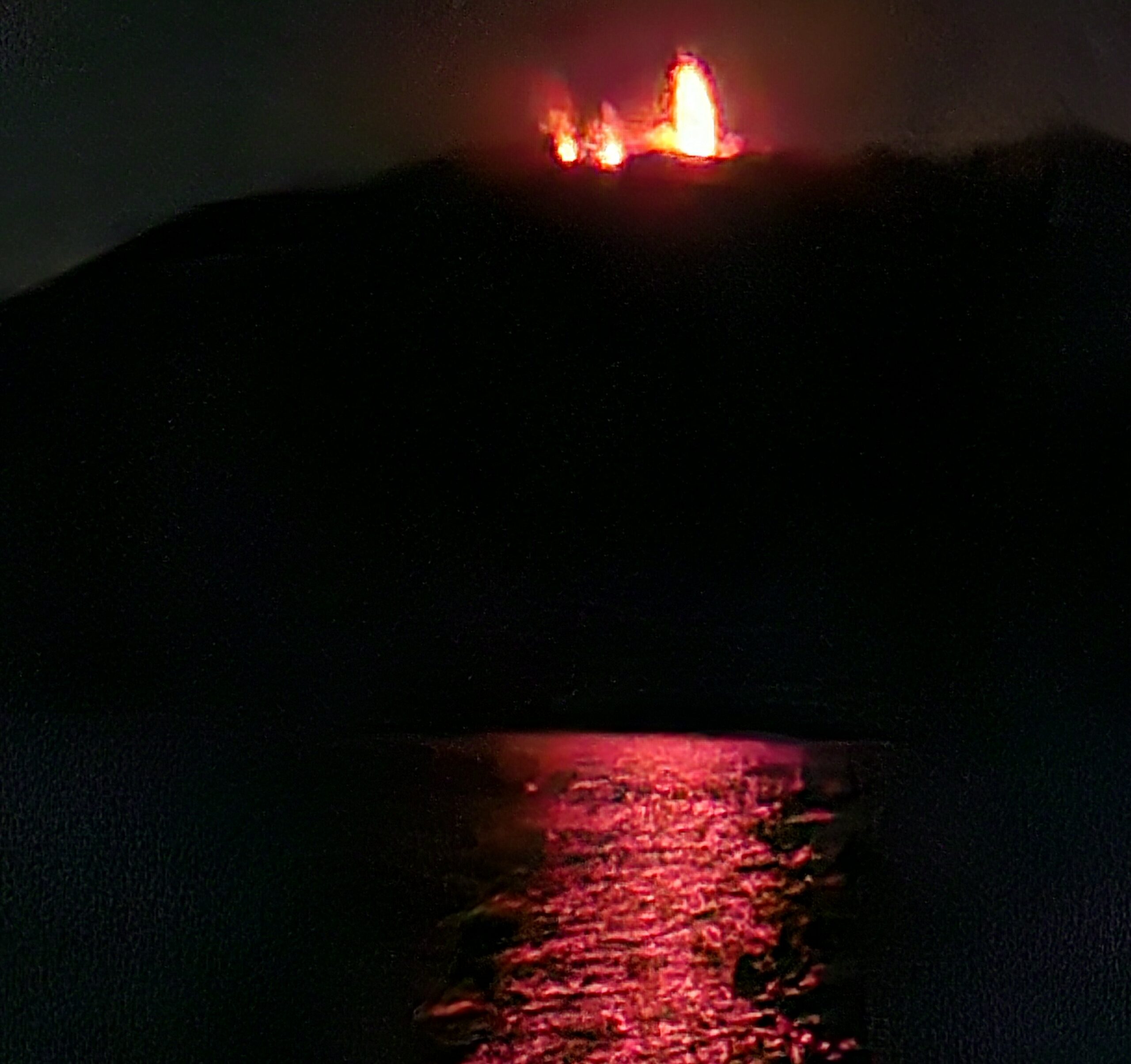 Nachtfahrt zum Stromboli, Segeltoern in Italien - Sizilien
